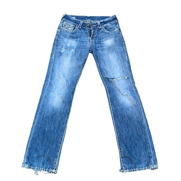 True Religion Jeans Size 30 RICKY SUPER T Blue - Picture 4 of 9